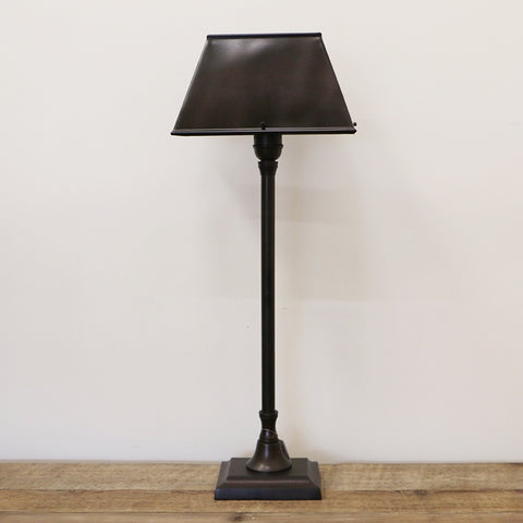 Brooklyn Dark Bronze Table Lamp with Metal Shade