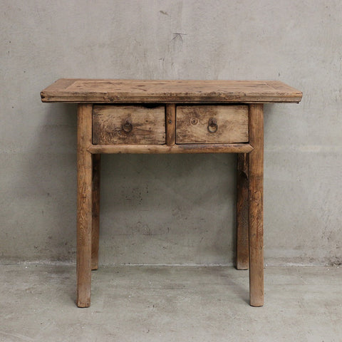 Antique Wooden Console with Drawers 1020L