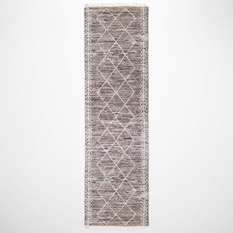 Hand Knotted Moroccan Style Runner 474 x 93cm