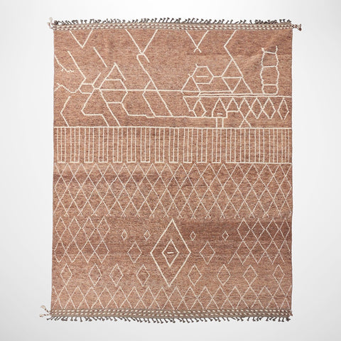 Hand Knotted Moroccan Style Rug 317 x 239cm