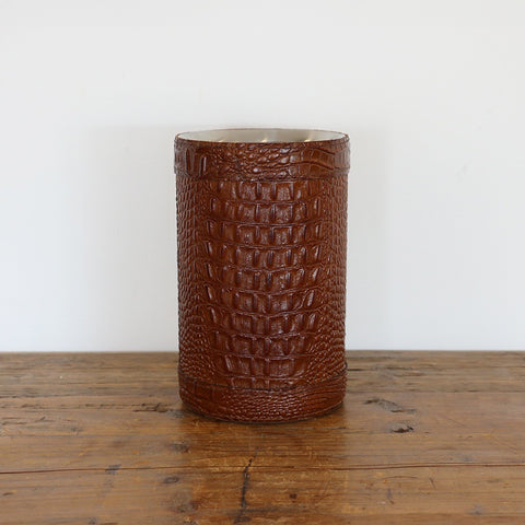 Croco Wine Cooler with Leather
