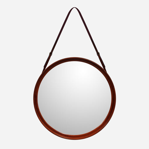 Leather Mirror with Strap