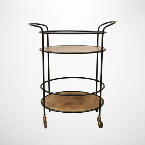 Havana Drinks Trolley in Dark Antique Brass Finish