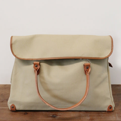 French Leather Manhattan bag in Light Olive