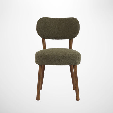 Berlin Dining Chair in Sherwood Green Boucle