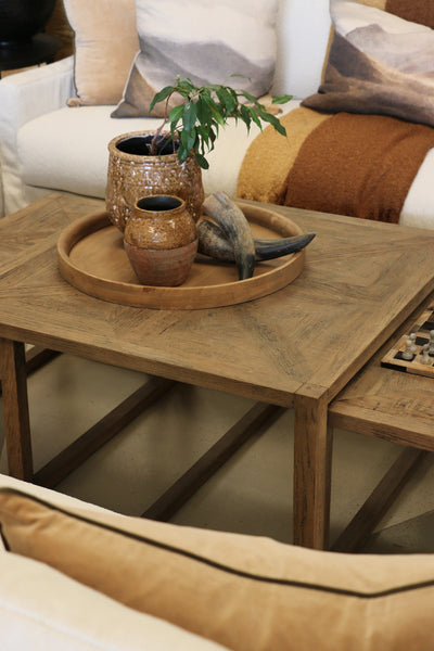 Omaha Natural Oak Coffee Tables Nest of 3