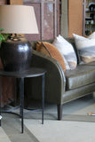Otago Green Leather Sofa