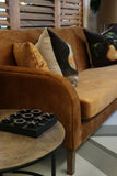 Costa Couch in Cognac Velvet