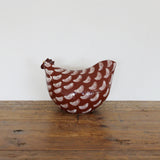 Ceramiques De Lussan Pullet Bordeaux in White Spotted - Large