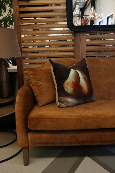 Costa Couch in Cognac Velvet