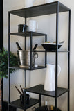 Brooklyn Steel & Oak Offset Bookcase