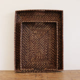 Bermuda Tray in Walnut Rattan - Small