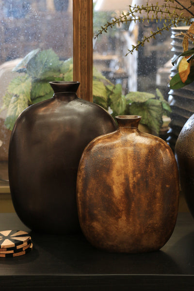 Casablanca Large Urn Vase in Bronze Finish