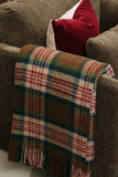 Wool Tartan Throw in Thistleberry