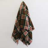 Wool Tartan Throw in Thistleberry
