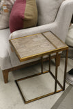 Sofa Table in Recycled Elm with Metal Base