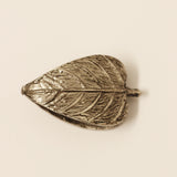 Duo Leaf Napkin Ring in Antique Silver Finish
