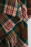 Wool Tartan Throw in Thistleberry