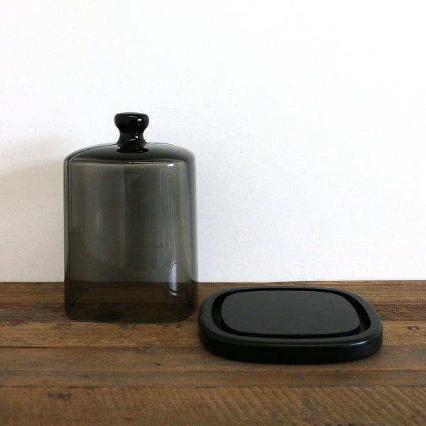 Glass Perfumery Dome with Wooden Base