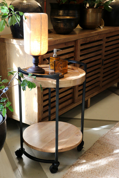 Cairo Trolley with Parquet Oak Top