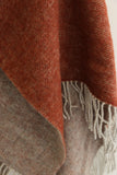 Wool Dartmoor Throw in Ketchup