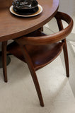 Claude Dining Chair with Arms Cocoa Elm