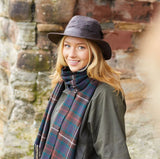 Tweedmill Aussie Waxed Hat with Feather Detail