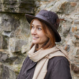 Tweedmill Aussie Waxed Hat with Feather Detail