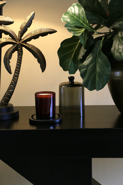 Glass Perfumery Dome with Wooden Base