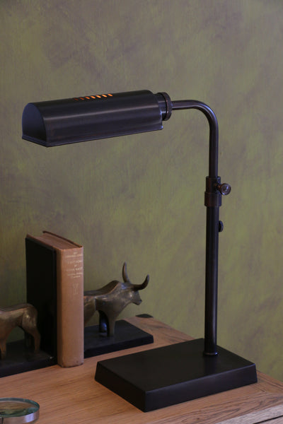 Adjustable Desk Lamp in Dark Bronze Finish