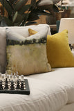 Harvest Gold Velvet & Linen Cushion Cover