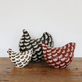 Ceramiques De Lussan Pullet Bordeaux in White Spotted - Large
