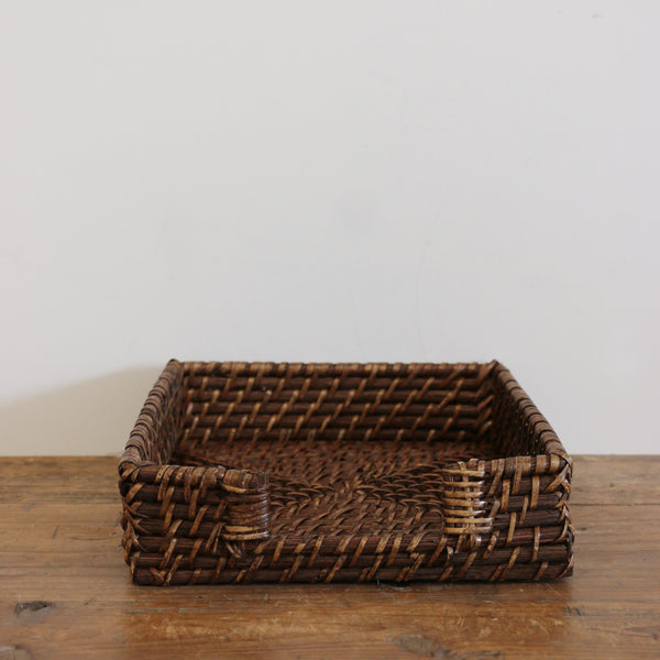 Bermuda Napkin Holder Walnut Rattan