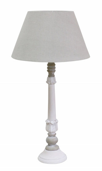 Two Toned French Washed Lamp Base