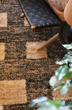 Black & Natural Geometric Block 180 x 120