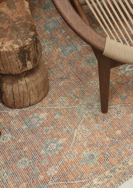 Persian Rug Terracotta & Greens