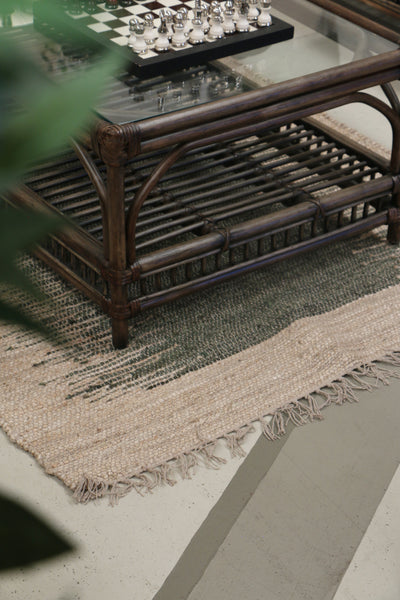 Green Ombre Jute Kilim Rug 180 x 120