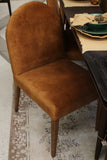 Costa Dining Chair in Cognac Velvet