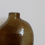 Amber Hand blown Glass Vase