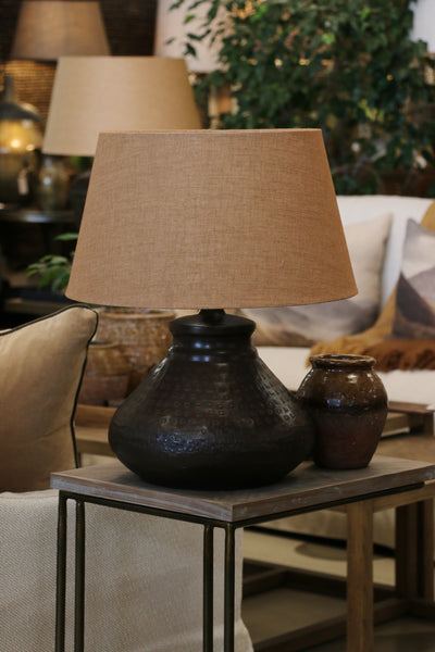 Genie Beaten Bronze Lamp Base
