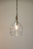 Capri Antique Brass & Glass Hanging Lamp