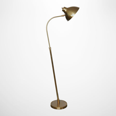 Cadiz Brass Floor Lamp Base with Shade