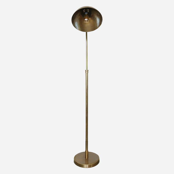 Cadiz Brass Floor Lamp Base with Shade