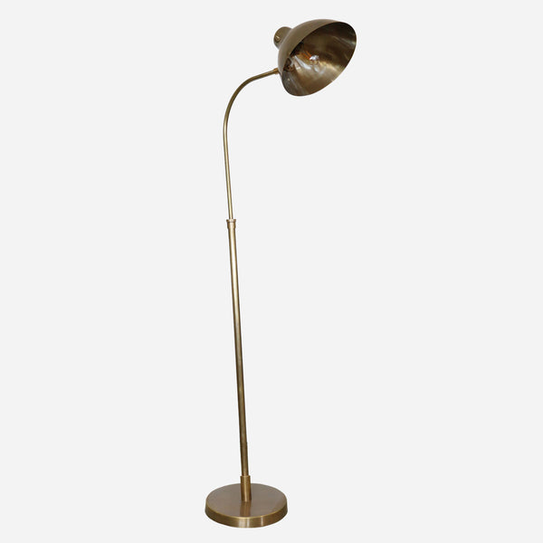 Cadiz Brass Floor Lamp Base with Shade