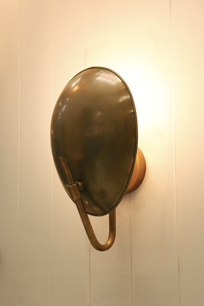 Memphis Disc Brass Wall Sconce