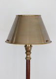 Eliza Brass & Maple Lamp Base with Shade
