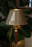 Eliza Brass & Maple Lamp Base with Shade