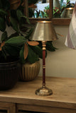 Eliza Brass & Maple Lamp Base with Shade