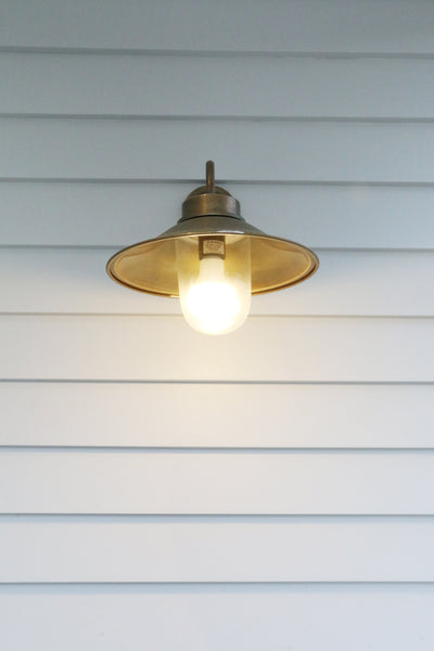 Outdoor Cape Cod Brass Wall Lamp