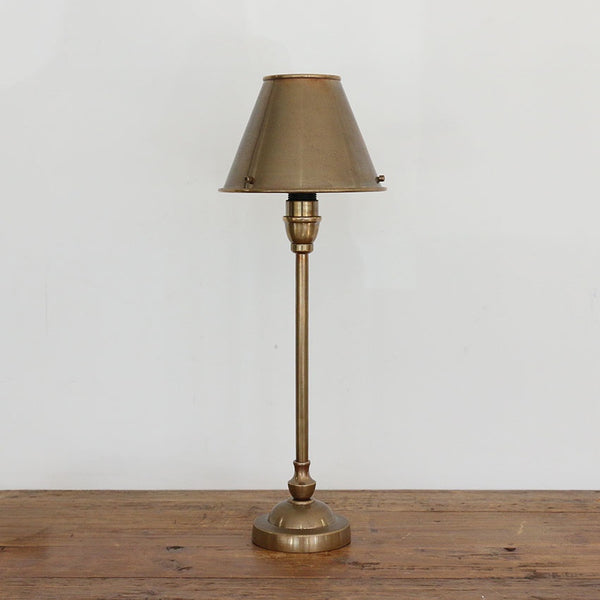 Claridge Petite Brass Table Lamp & Shade